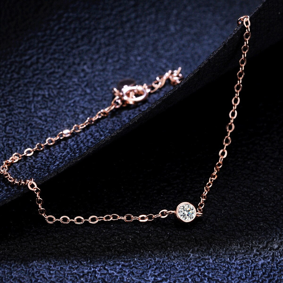 COSYA Moissanite Bracelet 100% 925 Sterling Silver 3Mm Zircon High Carbon Diamond Bracelet for Women Wedding Fine Jewelry