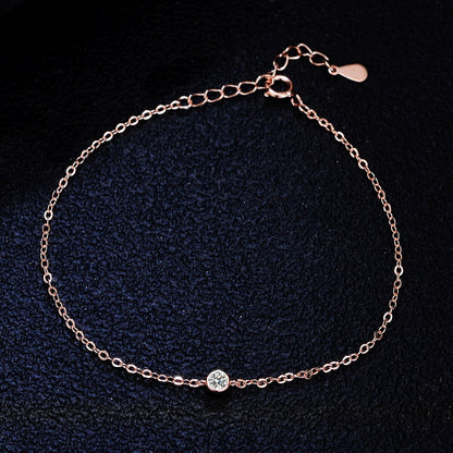 COSYA Moissanite Bracelet 100% 925 Sterling Silver 3Mm Zircon High Carbon Diamond Bracelet for Women Wedding Fine Jewelry